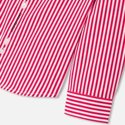 Jacadi Chemise enfant garçon en popeline rayée - BLANC/ROUGE New