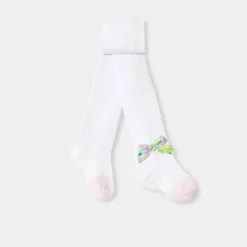Jacadi Collants bébé fille nœud tissu Liberty - lore BLANC/MULTICO New