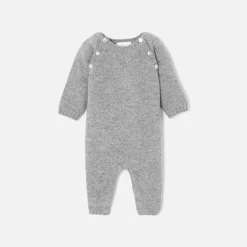 Jacadi Combinaison bébé en cachemire - gris chine clair GRIS CHINE CLAIR JACADI Sale