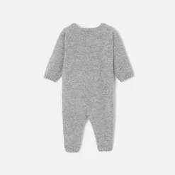 Jacadi Combinaison bébé en cachemire - gris chine clair GRIS CHINE CLAIR JACADI Sale