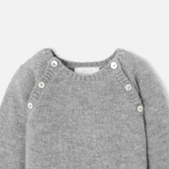 Jacadi Combinaison bébé en cachemire - gris chine clair GRIS CHINE CLAIR JACADI Sale