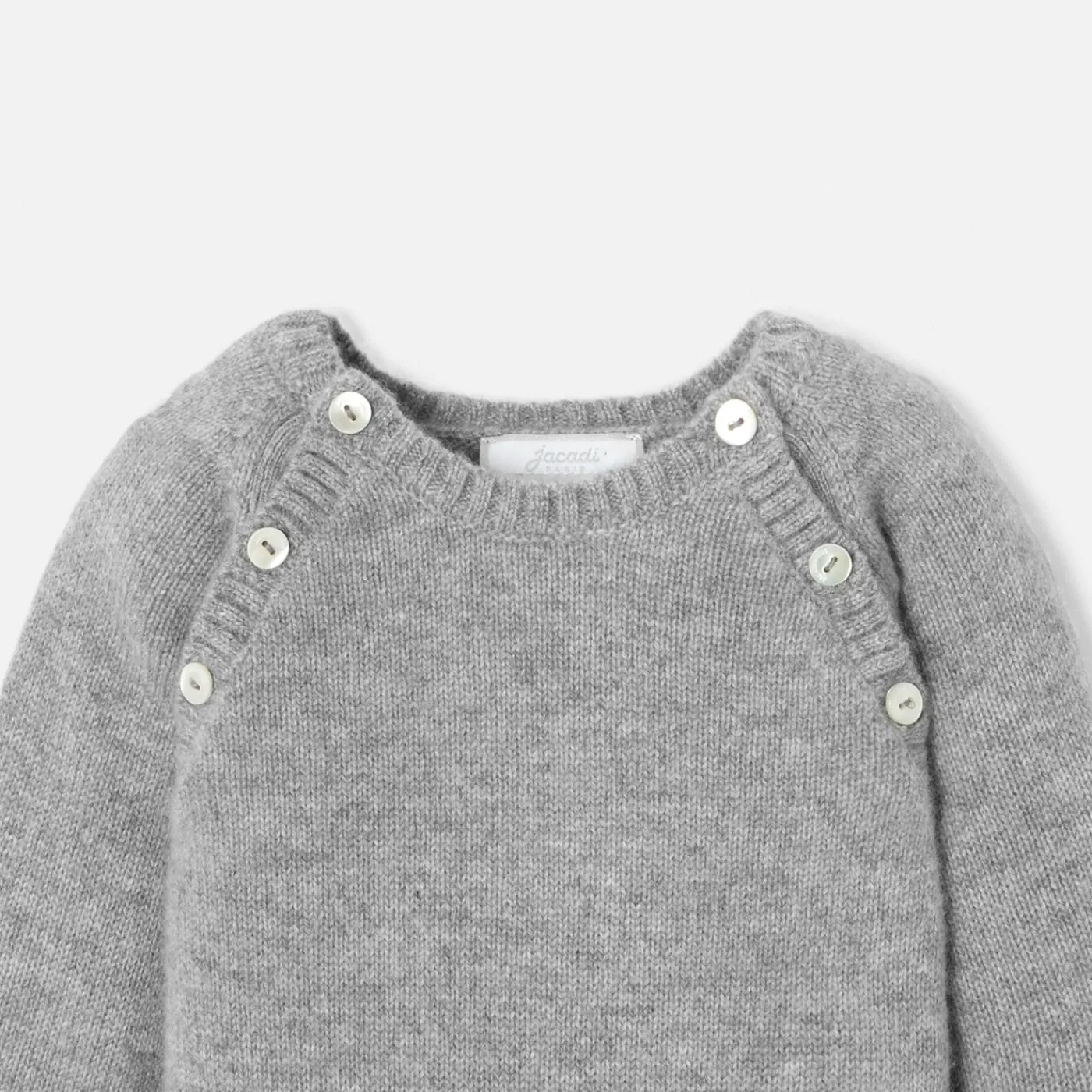 Jacadi Combinaison bébé en cachemire - gris chine clair GRIS CHINE CLAIR JACADI Sale
