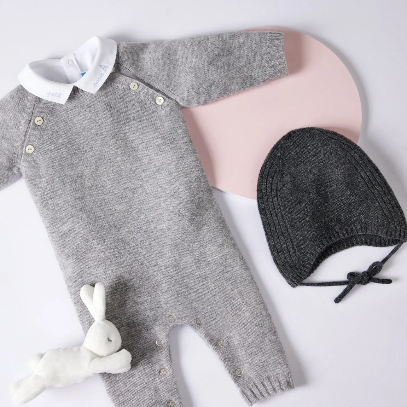 Jacadi Combinaison bébé en cachemire - gris chine clair GRIS CHINE CLAIR JACADI Sale