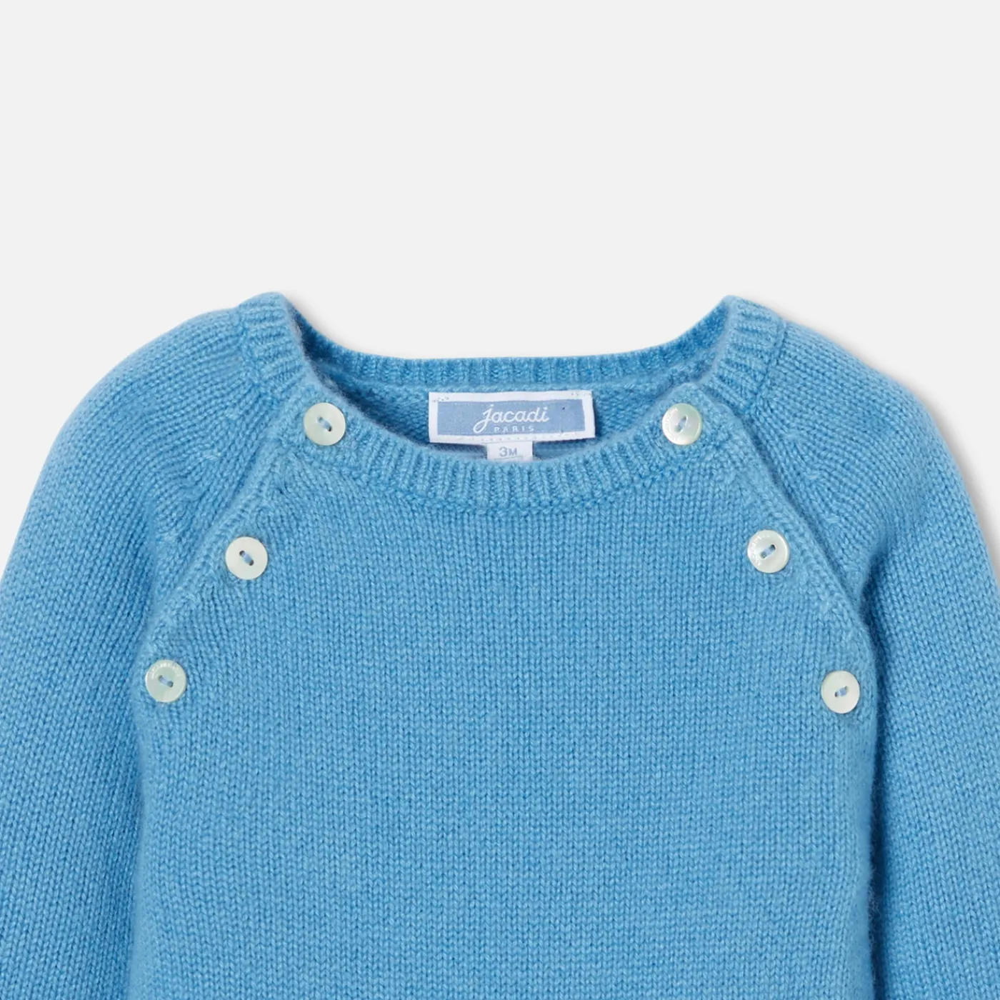 Jacadi Combinaison bébé en cachemire - BLEU DE PRUSSE