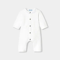 Jacadi Combinaison bébé en jersey quilté - blanc BLANC JACADI Clearance