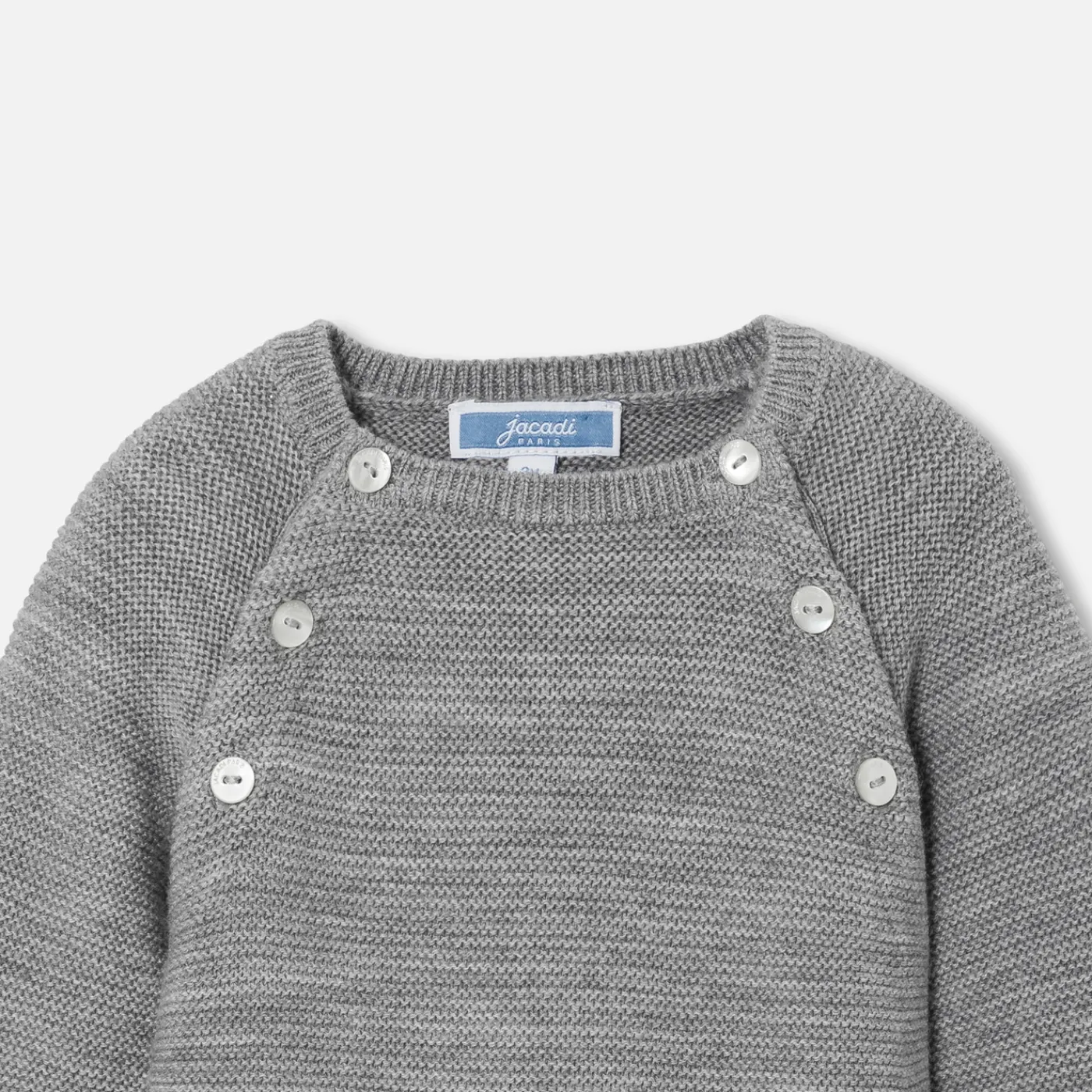 Jacadi Combinaison bébé en laine mérinos - gris chine clair GRIS CHINE CLAIR JACADI Hot