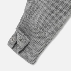 Jacadi Combinaison bébé en laine mérinos - gris chine clair GRIS CHINE CLAIR JACADI Hot