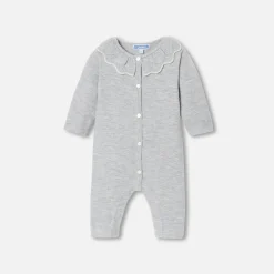 Jacadi Combinaison bébé fille en point mousse - gris chine clair GRIS CHINE CLAIR JACADI Hot