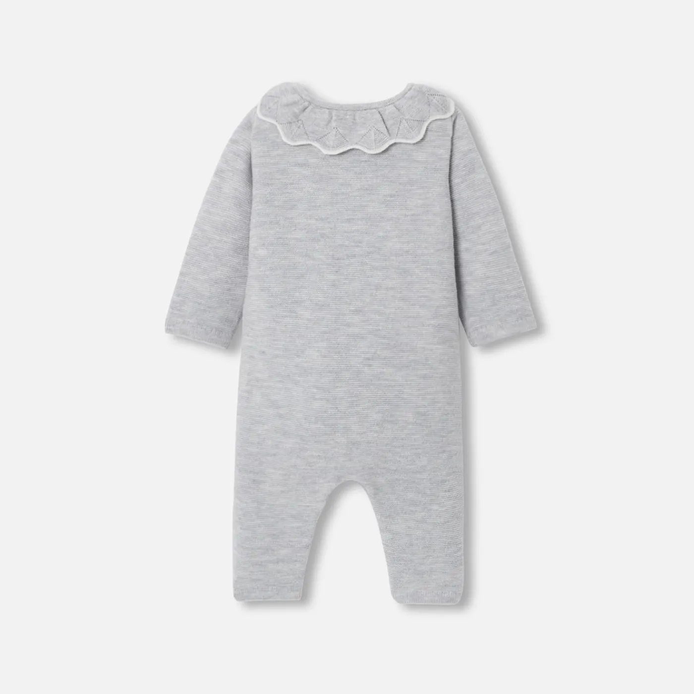 Jacadi Combinaison bébé fille en point mousse - gris chine clair GRIS CHINE CLAIR JACADI Hot