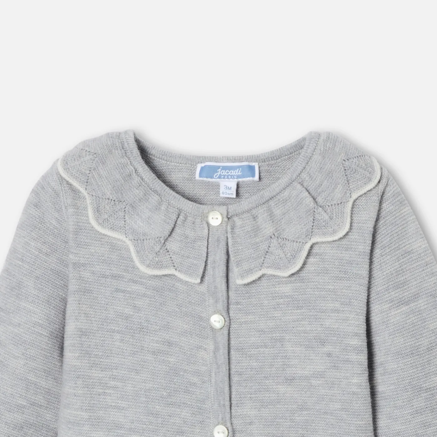 Jacadi Combinaison bébé fille en point mousse - gris chine clair GRIS CHINE CLAIR JACADI Hot