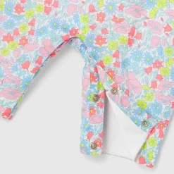 Jacadi Combinaison bébé fille en tissu Liberty - lore BLANC/MULTICO Outlet