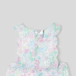 Jacadi Combinaison bébé fille en tissu Liberty - lore BLANC/MULTICO Sale