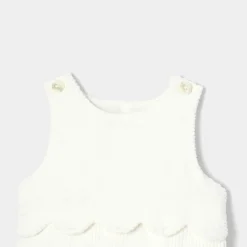 Jacadi Combinaison bébé fille en velours côtelé - blanc doux BLANC DOUX JACADI