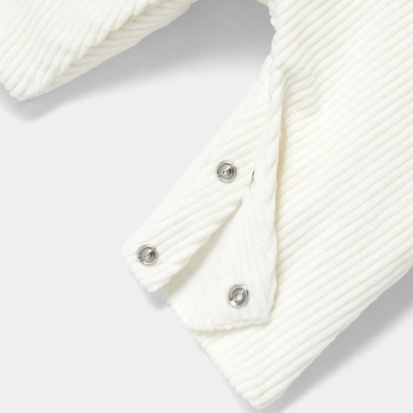 Jacadi Combinaison bébé fille en velours côtelé - blanc doux BLANC DOUX JACADI