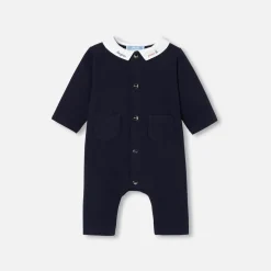 Jacadi Combinaison bébé garçon en jersey quilté - MARINE CLAIR Outlet