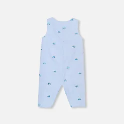 Jacadi Combinaison bébé garçon en Oxford - lore BLEU/MULTICO Clearance