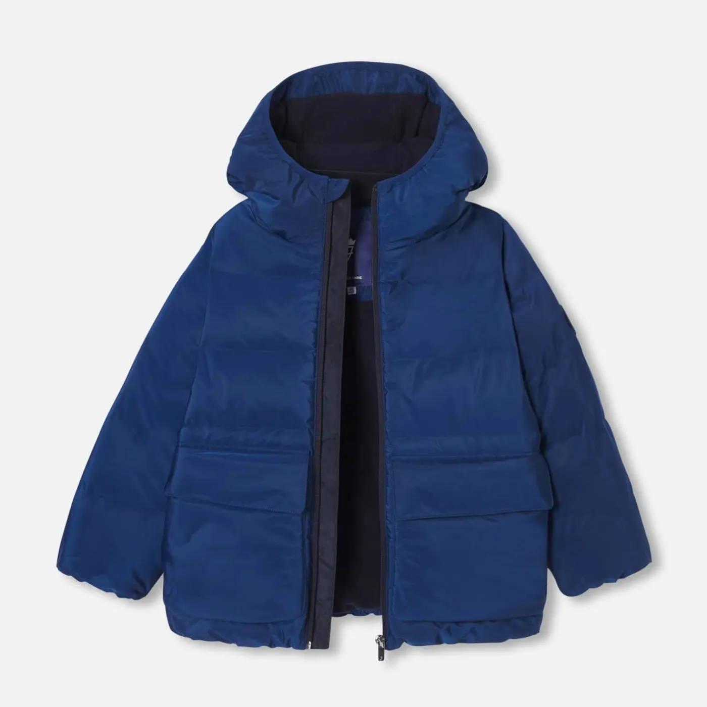 Jacadi Doudoune à capuche enfant garçon - BLEU MARNE