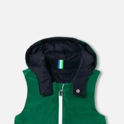 Jacadi Doudoune sans manches réversible enfant garçon - MARINE/VERT Hot