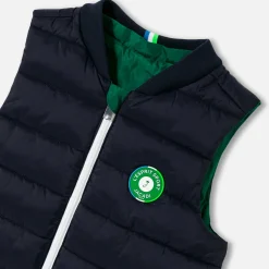 Jacadi Doudoune sans manches réversible enfant garçon - MARINE/VERT Hot