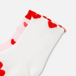Jacadi Duo de chaussettes bébé fille - lore ROSE/MULTICO Discount