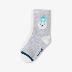 Jacadi Duo de chaussettes bébé garçon - GRIS/BLEU Hot