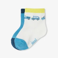 Jacadi Duo de chaussettes bébé garçon - BLANC/BLEU Hot
