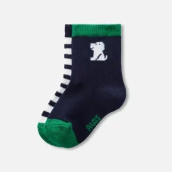 Jacadi Duo de chaussettes bébé garçon - MARINE/VERT Online