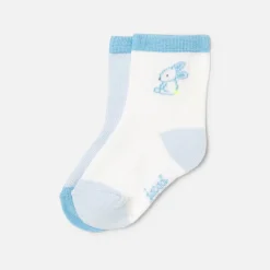 Jacadi Duo de chaussettes bébé garçon - lore BLEU/MULTICO Discount