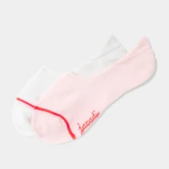 Jacadi Duo de chaussettes invisibles enfant fille - BLANC/ROSE Discount
