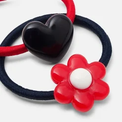 Jacadi Duo d'élastiques enfant fille - ROUGE/MARINE Discount
