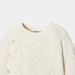 Jacadi Ensemble bébé en tricot torsadé - blanc doux BLANC DOUX JACADI