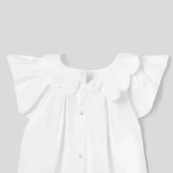 Jacadi Ensemble bébé fille à culotte rayée - BLANC/GRIS Discount