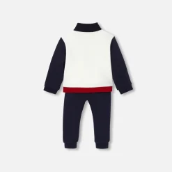 Jacadi Ensemble bébé garçon en molleton - BLANC/MARINE