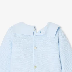Jacadi Ensemble bébé garçon en point mousse - BLEU PALE Discount