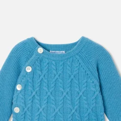 Jacadi Ensemble bébé garçon en tricot - BLEU DE PRUSSE Clearance