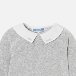 Jacadi Ensemble confort bébé en velours - gris chine clair GRIS CHINE CLAIR JACADI Outlet