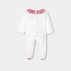 Jacadi Ensemble confort bébé fille en double jersey - blanc BLANC JACADI New