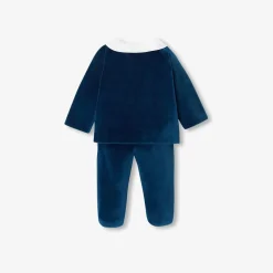 Jacadi Ensemble confort bébé garçon en velours - PETROLE Hot