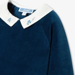 Jacadi Ensemble confort bébé garçon en velours - PETROLE Hot