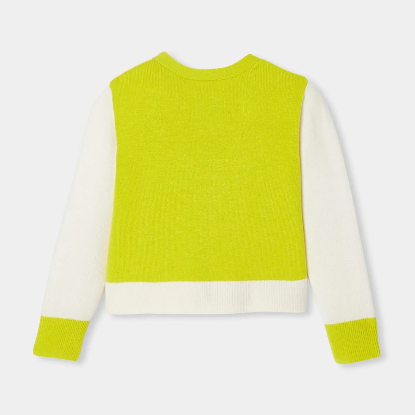 Jacadi Gilet enfant fille color block - lore BLANC DOUX/MULTICO Clearance