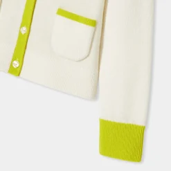 Jacadi Gilet enfant fille color block - lore BLANC DOUX/MULTICO Clearance