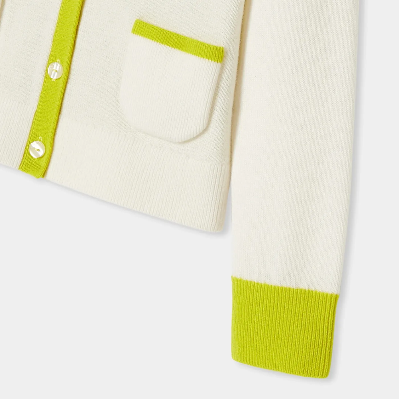 Jacadi Gilet enfant fille color block - lore BLANC DOUX/MULTICO Clearance