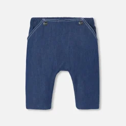 Jacadi Jean bébé garçon en toile légère - DENIM FONCE Online