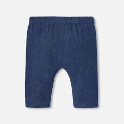 Jacadi Jean bébé garçon en toile légère - DENIM FONCE Online