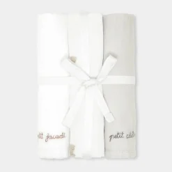 Jacadi Lot de 3 langes - blanc BLANC JACADI