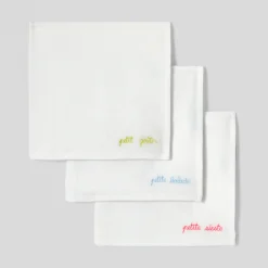 Jacadi Lot de 3 langes bébé fille - lore BLANC/MULTICO Sale