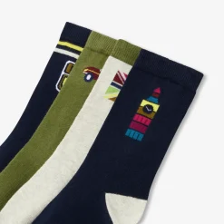 Jacadi Lot de 4 paires de chaussettes enfant garçon - lore MULTICO New