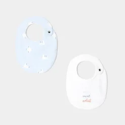 Jacadi Lot de bavoirs bébé - BLANC/BLEU Best