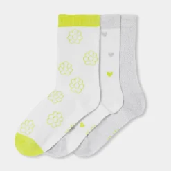 Jacadi Lot de chaussettes enfant fille - JAUNE FLUO Discount