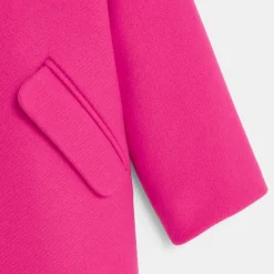 Jacadi Manteau bébé fille à col effet fourrure - ROSE FUSCHIA